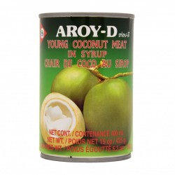 Aroy-D Young Coconut Meat In Syrup (糖水椰子肉)  425g Young...