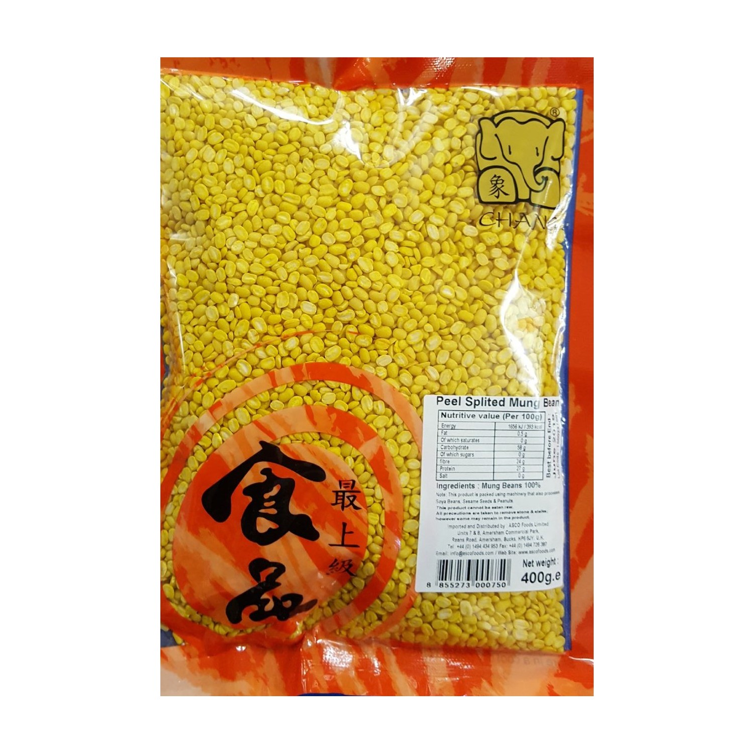 Chang 400g Peel Splited Mung Beans