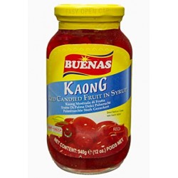 Buenas Red Kaong Sugar Palm Fruit In Syrup 340g Candied Fruit in Syrup
