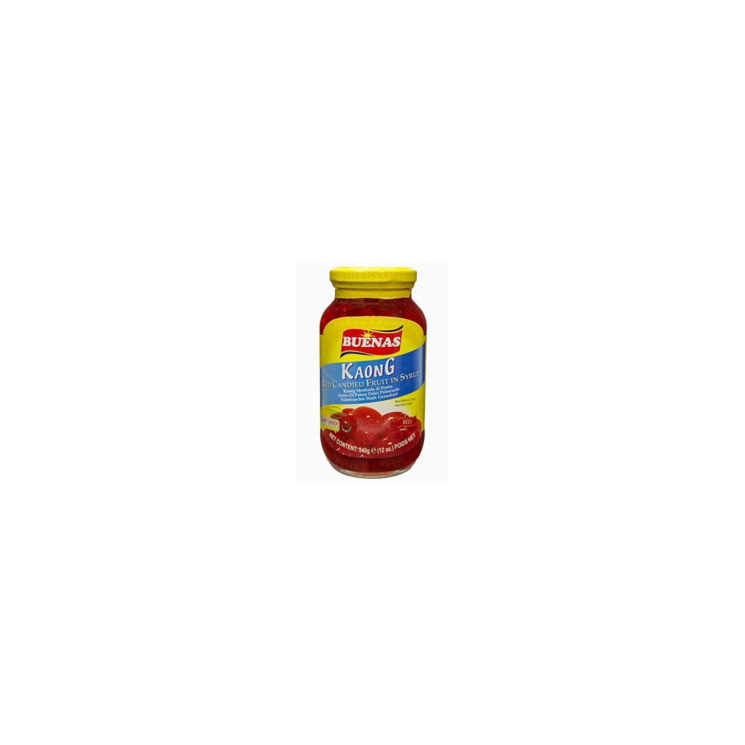 Buenas Red Kaong Sugar Palm Fruit In Syrup 340g Candied Fruit in Syrup Buenas Red Kaong Sugar Palm Fruit In Syrup 340g Candied Fruit in Syrup