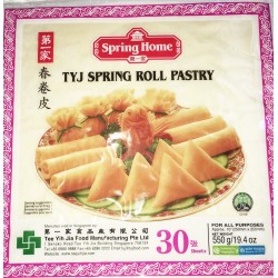 Spring Home TYJ 550g Frozen 10" Spring Roll Pastry (30 Sheets)