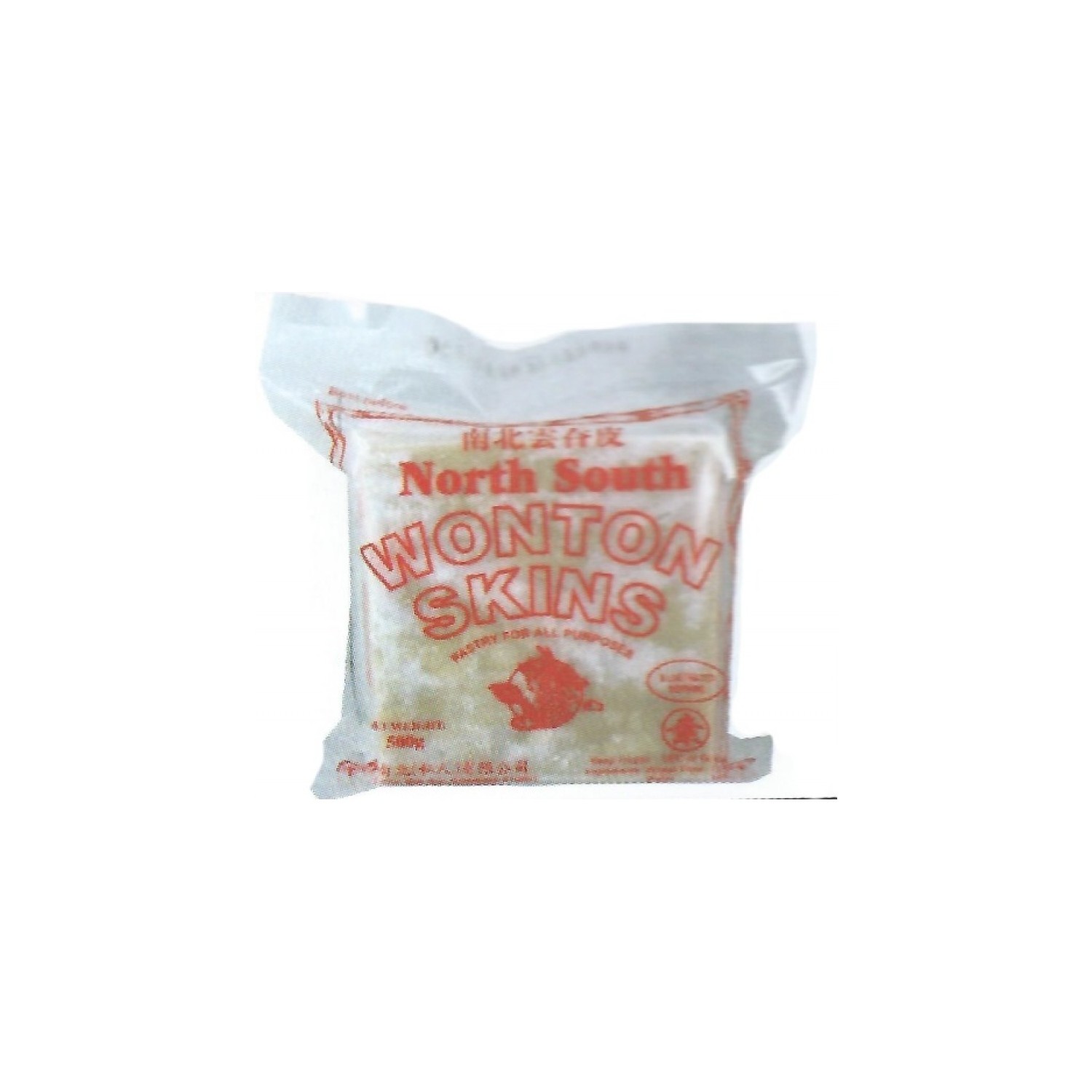 North South Wonton Skin Pastries 500g Frozen Orange Label Deep Fry Wonton Pastry Skins