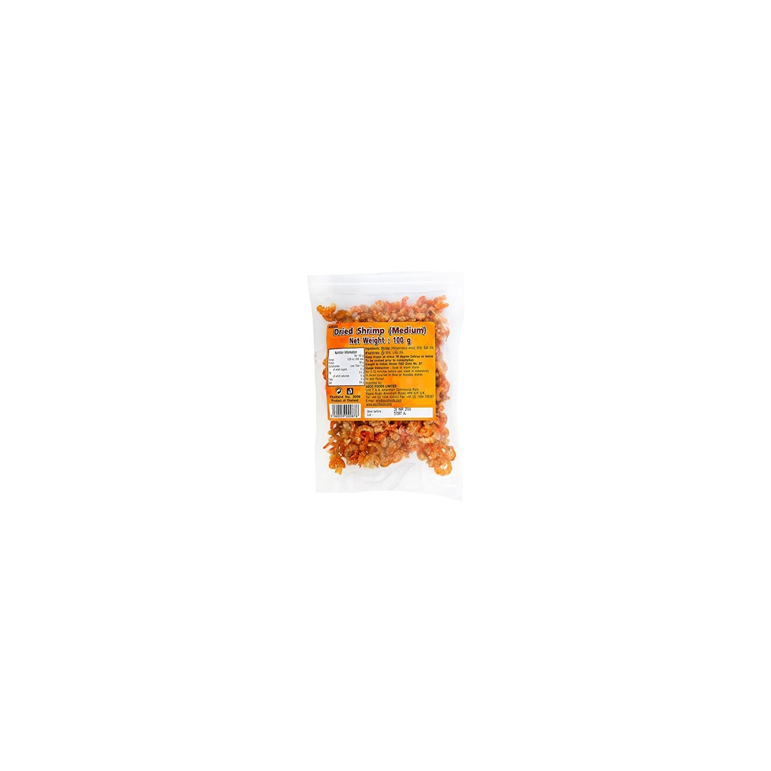 Asean Seas Dried Shrimp (Medium) 100g