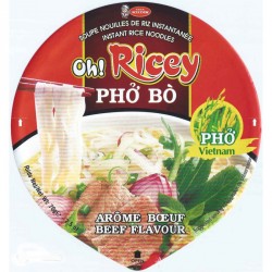 Oh Ricey - Noodles - 70g Bowl Instant rice noodles Pho Bo (Beef)