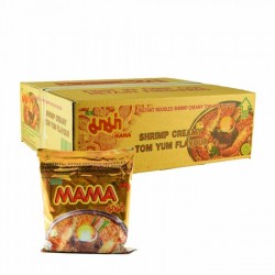 Mama Noodle Box 30x55g Shrimp Creamy Tom Yum Thai Yellow Noodles