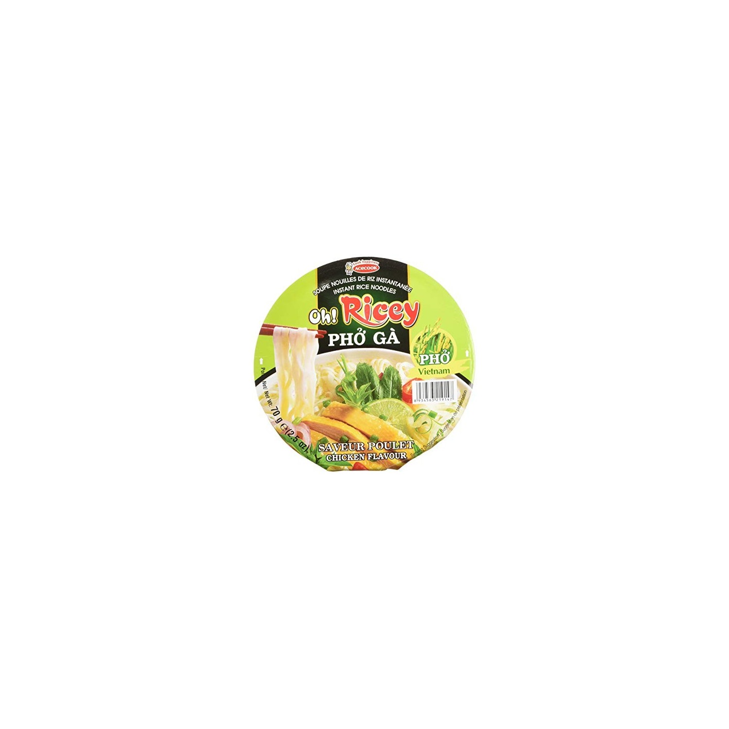 Oh Ricey - Noodles - 70g - Instant rice noodles - Chicken Oh Ricey - Noodles - 70g - Instant rice noodles - Chicken