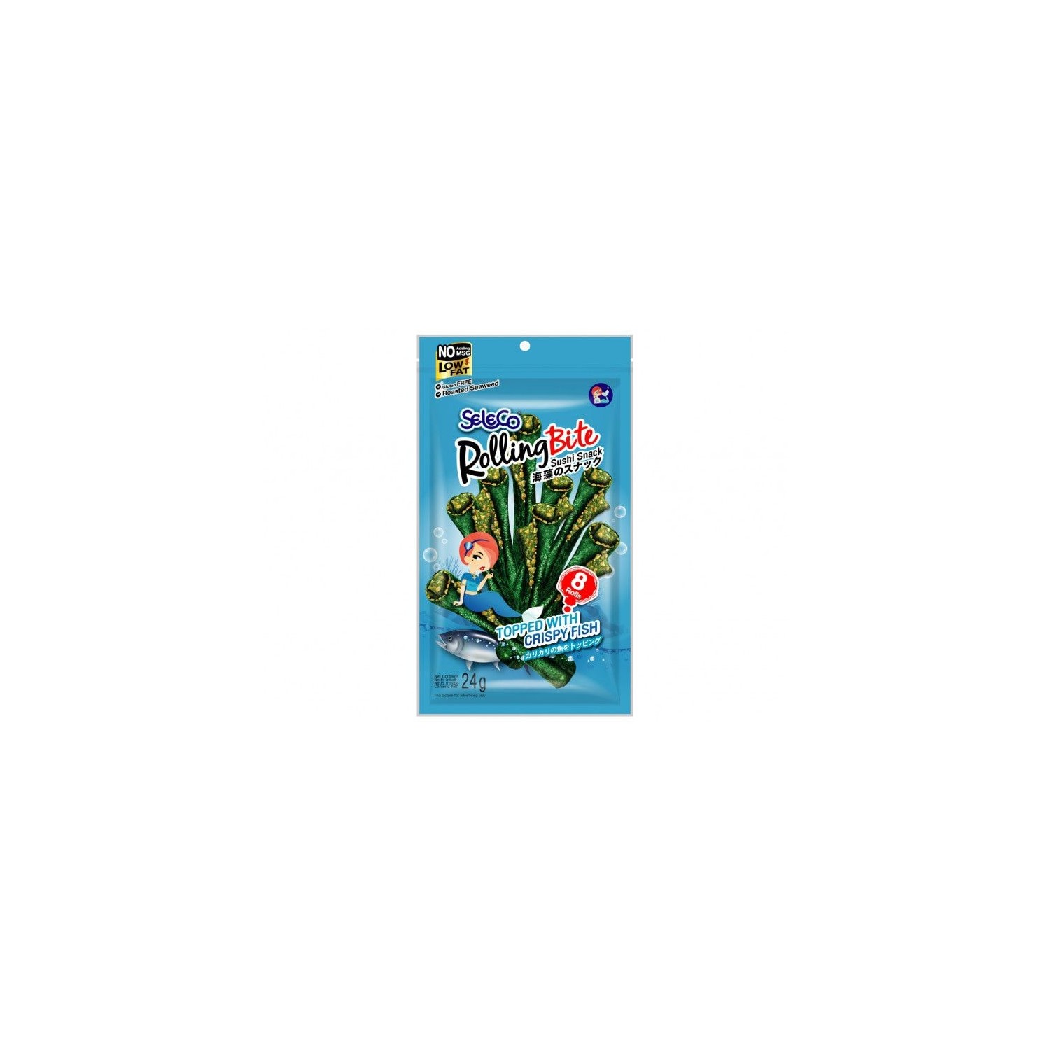 Seleco Rolling Bites x8 Seaweed Snack 24g Seleco Rolling Bites x8 Seaweed Snack 24g