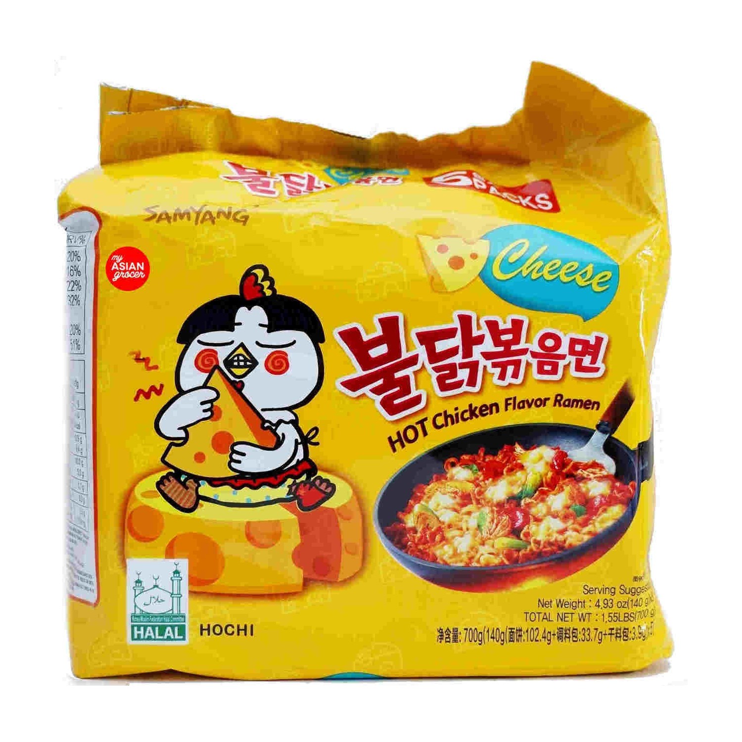 Samyung Hot Chicken Flavor with cheese (5 pack)