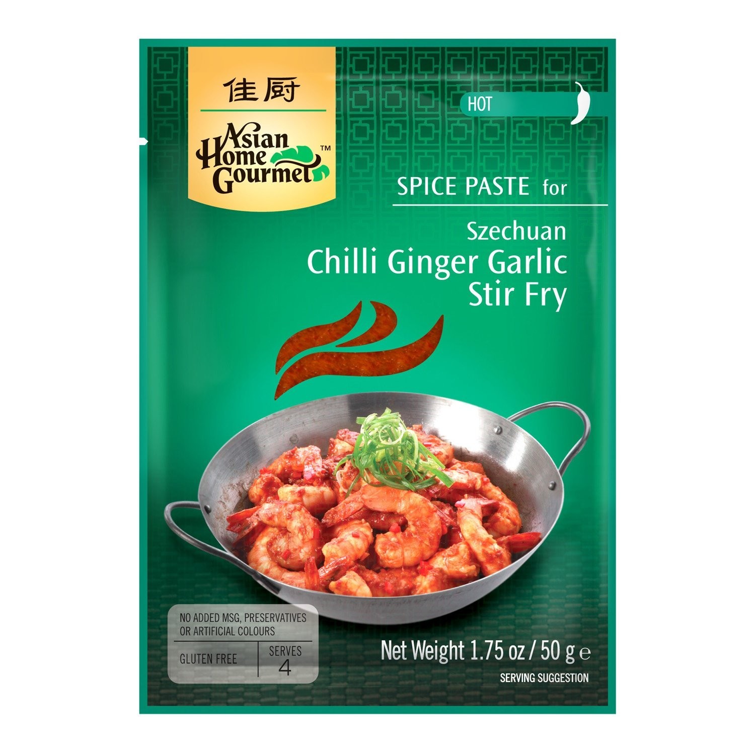 Asian Home Gourmet 50g For Szechuan Chilli Ginger Garlic Stir Fry Asian Home Gourmet 50g For Szechuan Chilli Ginger Garlic Stir Fry