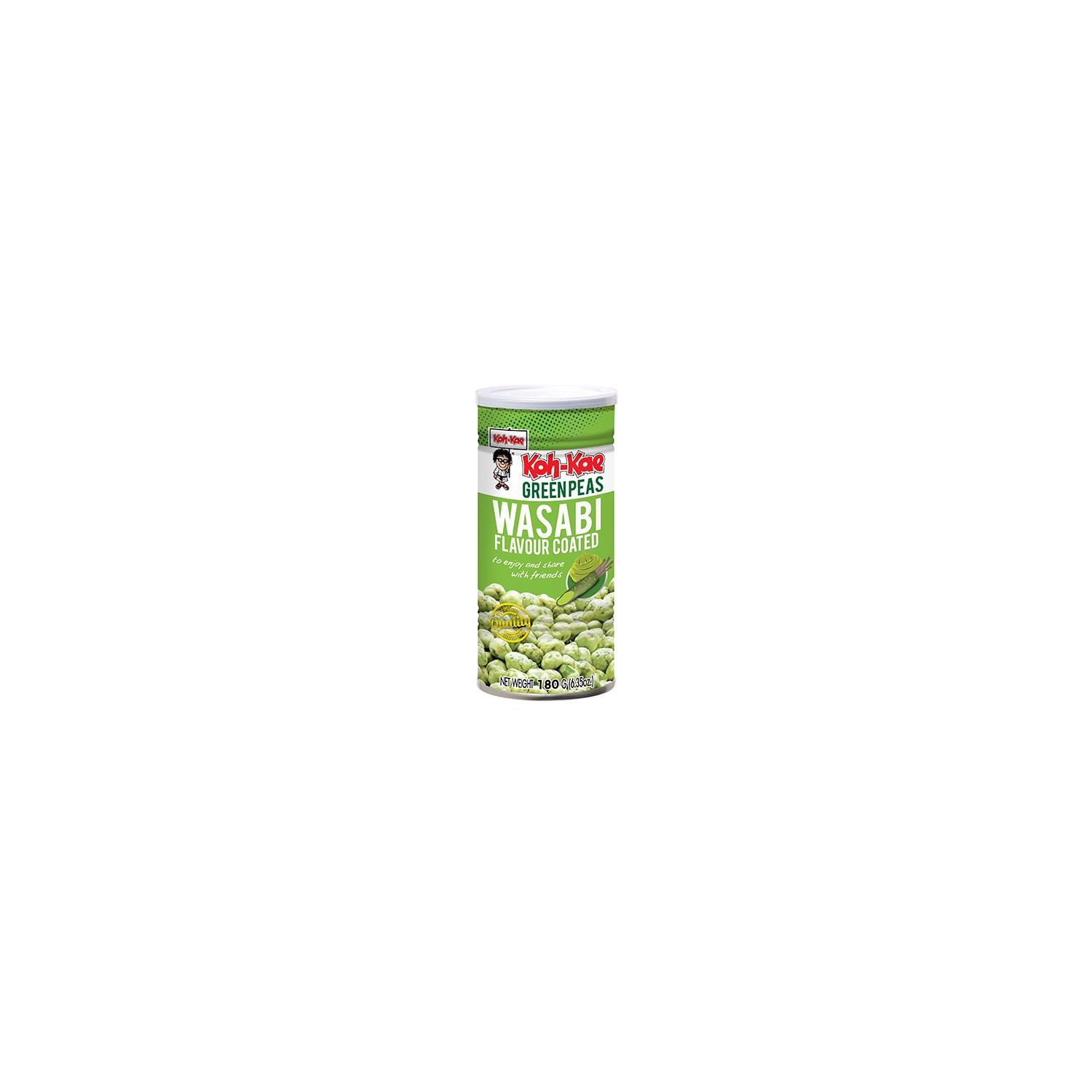 Koh-Kae Snacks (芥末味青豆) Wasabi Green Peas Snack