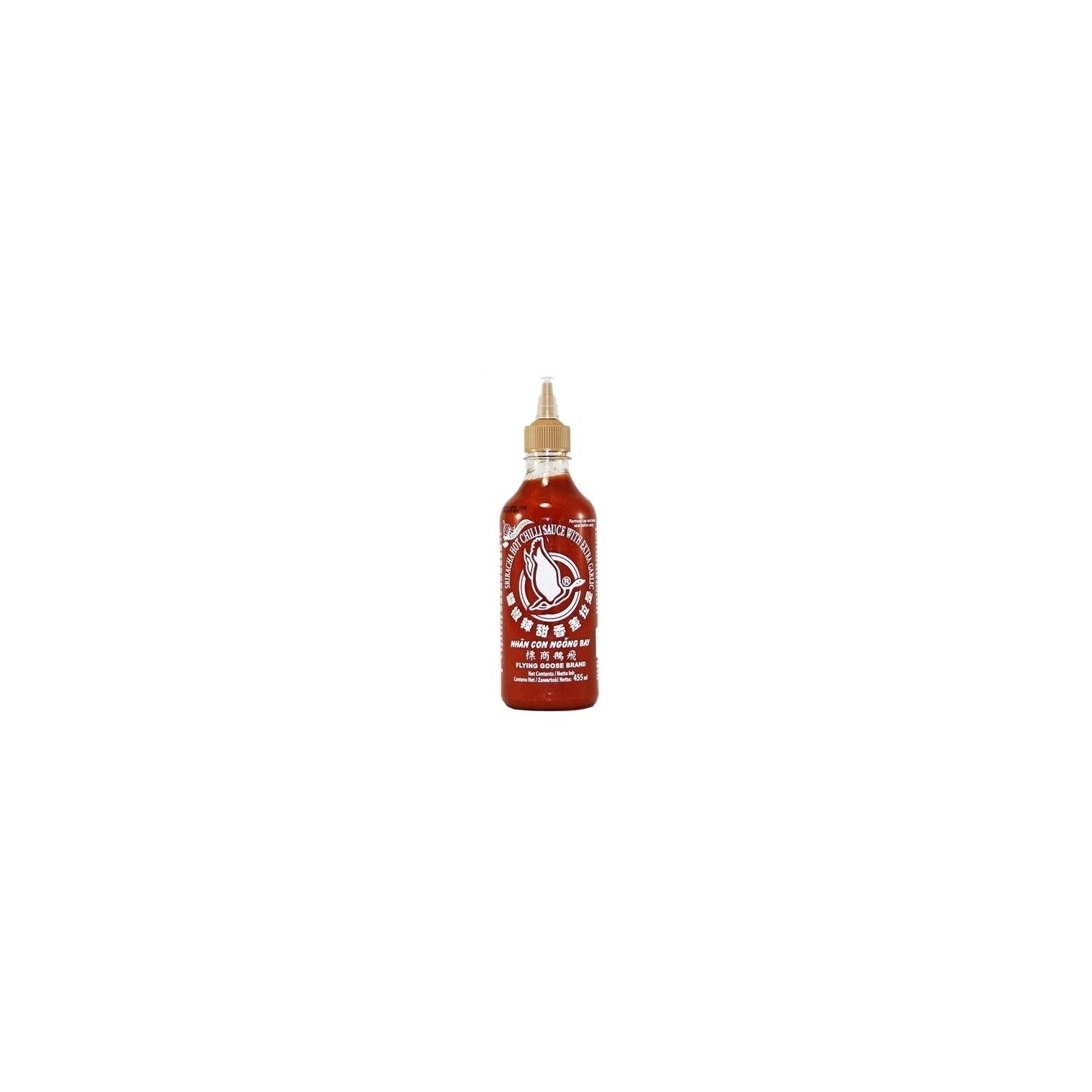Flying Goose Sriracha Hot 455ml Chilli Sauce with extra garlic Flying Goose Sriracha Hot 455ml Chilli Sauce with extra garlic