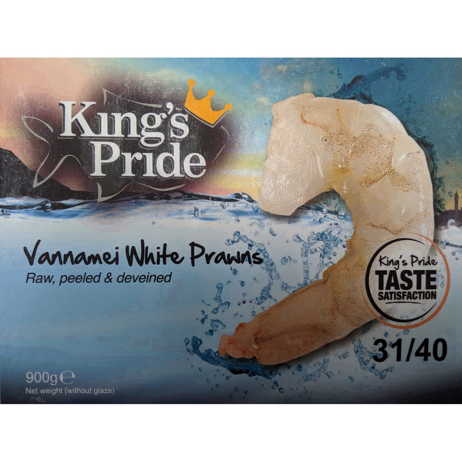 Kings Pride 31/40 PD VAN BLK 1.4kg Block of Peeled and Deveined Frozen Prawns Kings Pride 31/40 PD VAN BLK 1.4kg Block of Peeled and Deveined Frozen Prawns