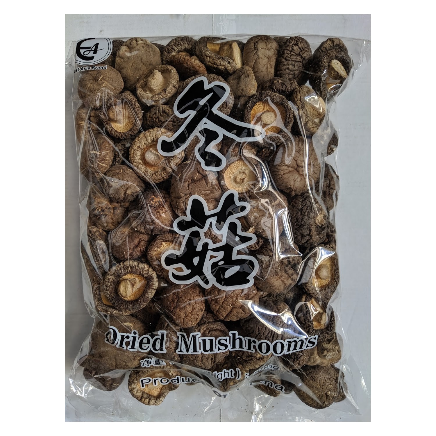 East Asia Brand Dried Mushrooms 3-4cm 500g