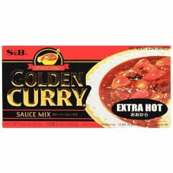 S&B Golden Curry Sauce Japanese 220g Extra Hot Sauce Mix