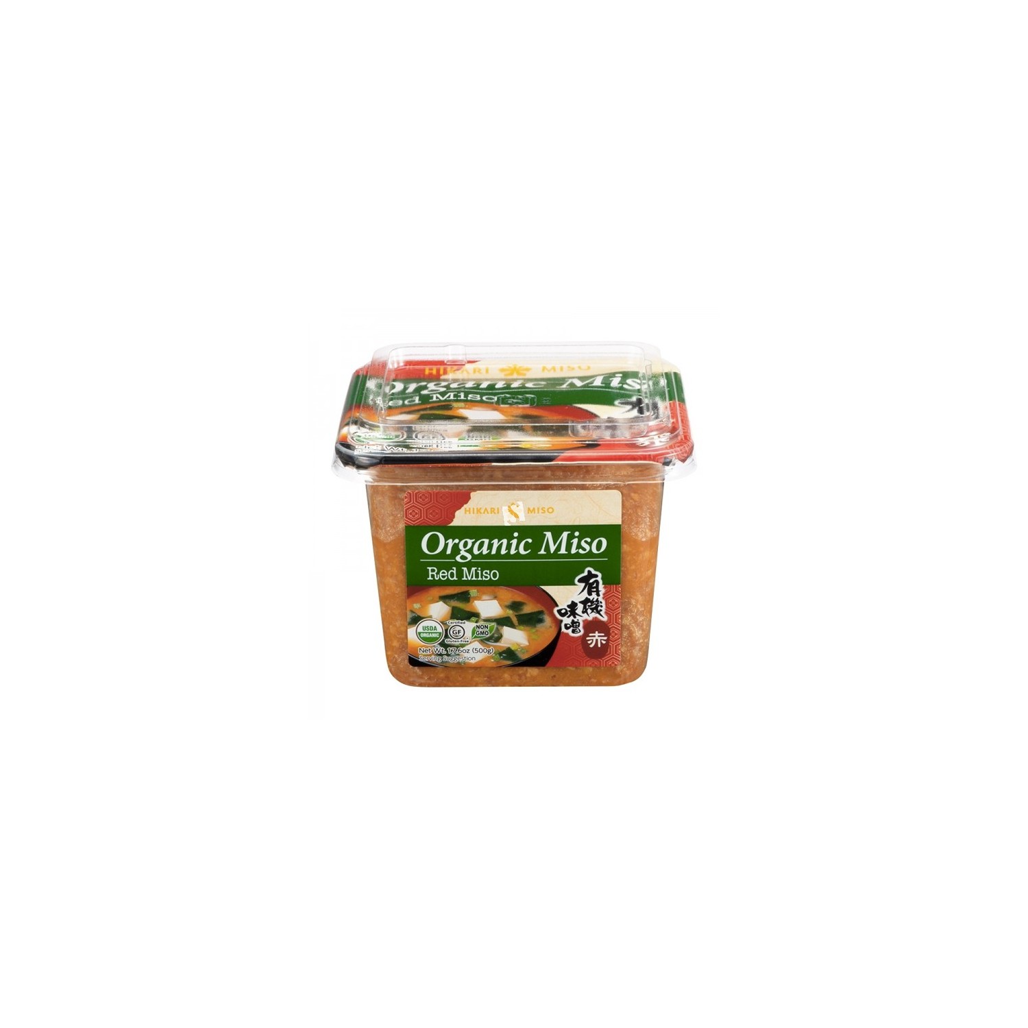 Hikari organic red miso 500g tub