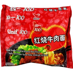 Unif 100 Noodles108g (统一100红椒牛肉面) Roasted Beef Flavor Noodles