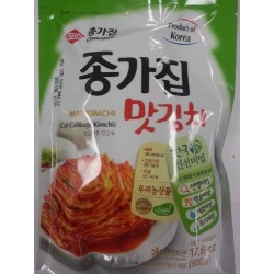 Old Style Chongga Mat Kimchi 500g (종가집 - 맛김치) Cut Sweet & Spicy Cabbage Fresh Kimchi