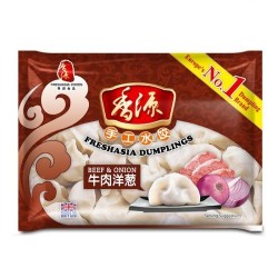 Fresh Asia Foods Dumplings Beef and Onion 400g Frozen Dumplings