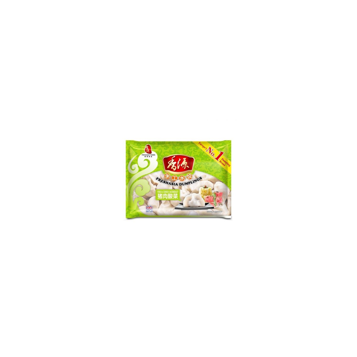 Fresh Asia Foods Pork and Chinese Sauerkraut 400g Frozen Dumplings Fresh Asia Foods Pork and Chinese Sauerkraut 400g Frozen Dumplings
