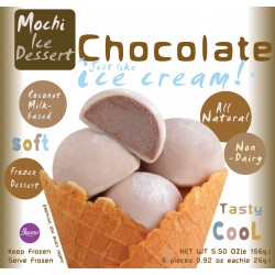 Buono Mochi Non-Dairy Frozen Chocolate Flavour 6x26g Dessert