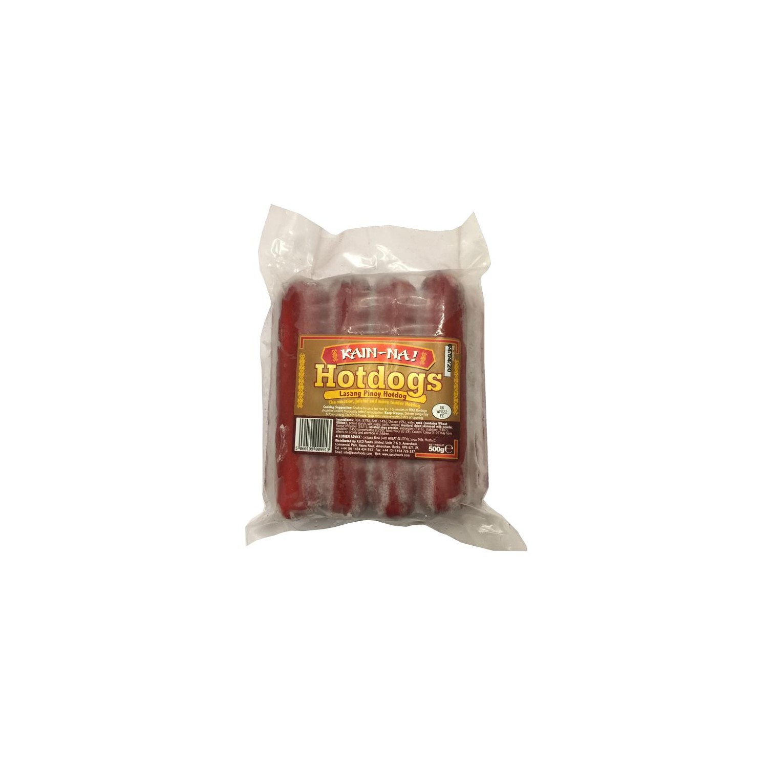 Kain-Na Frozen Lasang Pinoy 500g Hot Dogs