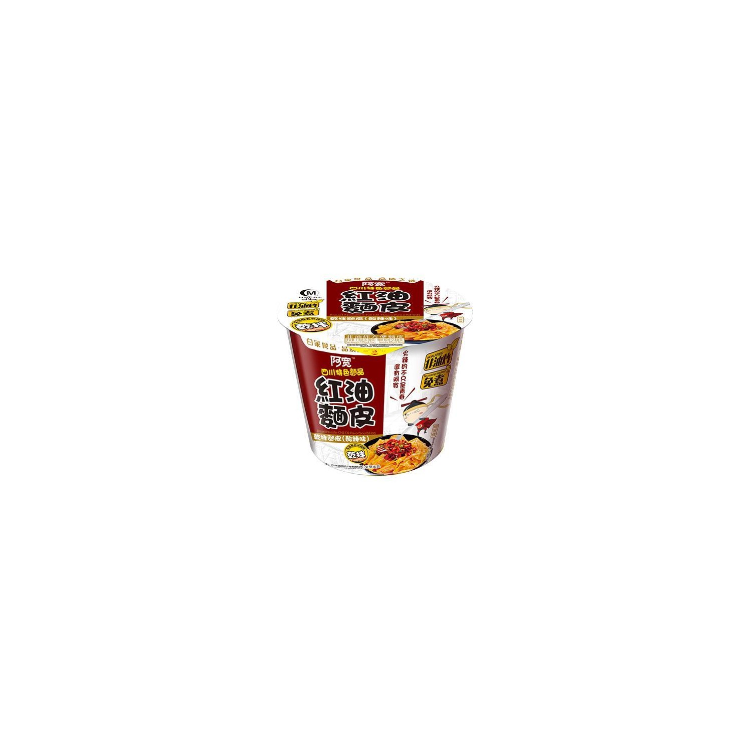 Bai Jia Sichuan Broad Noodle 120g 阿寬碗裝四川鋪蓋面-牛肉火鍋 Bowl Beef Flavour Bowl Noodles Bai Jia Sichuan Broad Noodle 120g 阿寬碗裝四川鋪蓋面-牛肉火鍋 Bowl Beef Flavour Bowl Noodles
