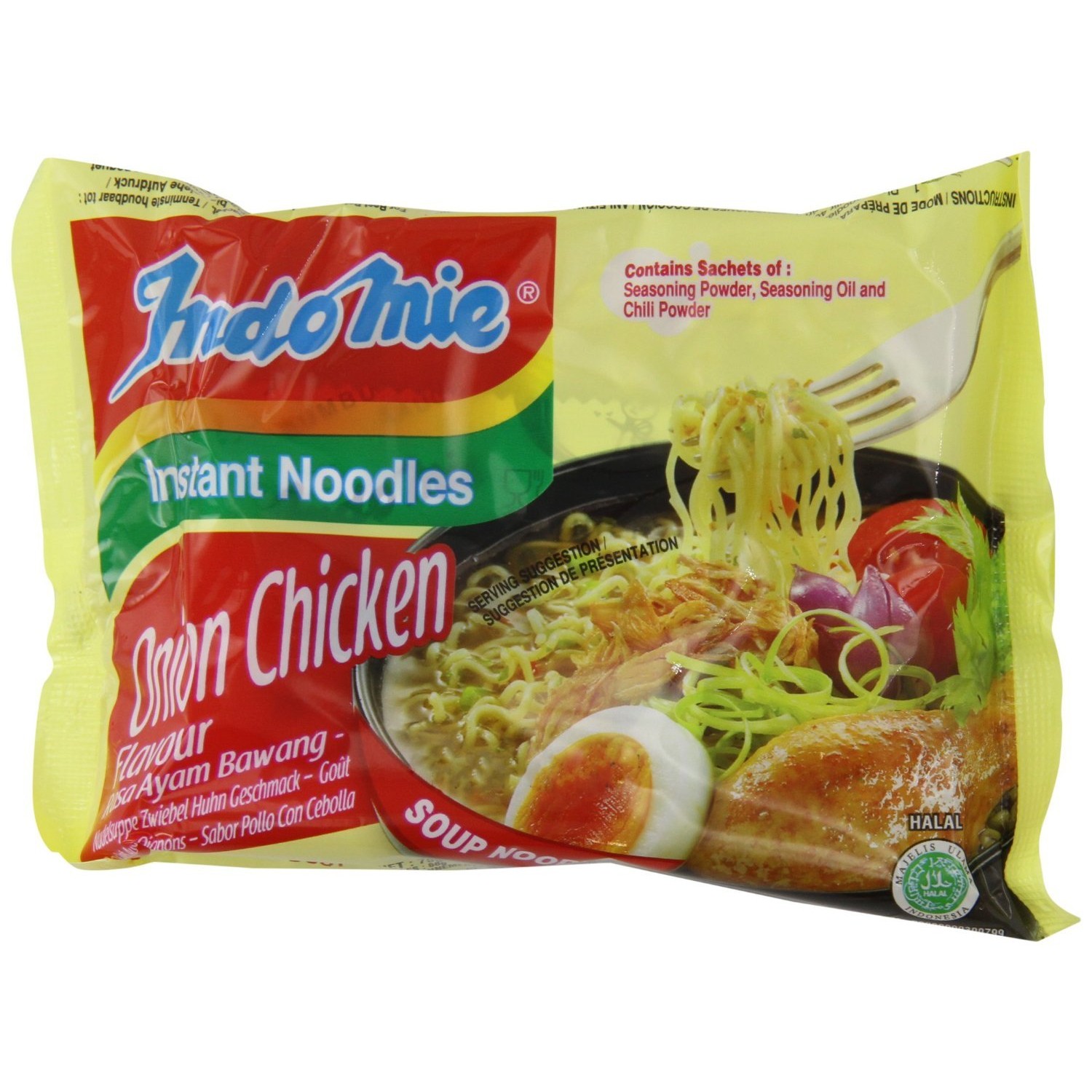 Indomie Box Vegetable Flavour 40x75g Instant Noodles Vegetable with Lime