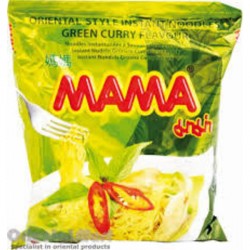 Mama Noodles 55g Green Curry Flavour Instant Thai Yellow Noodles