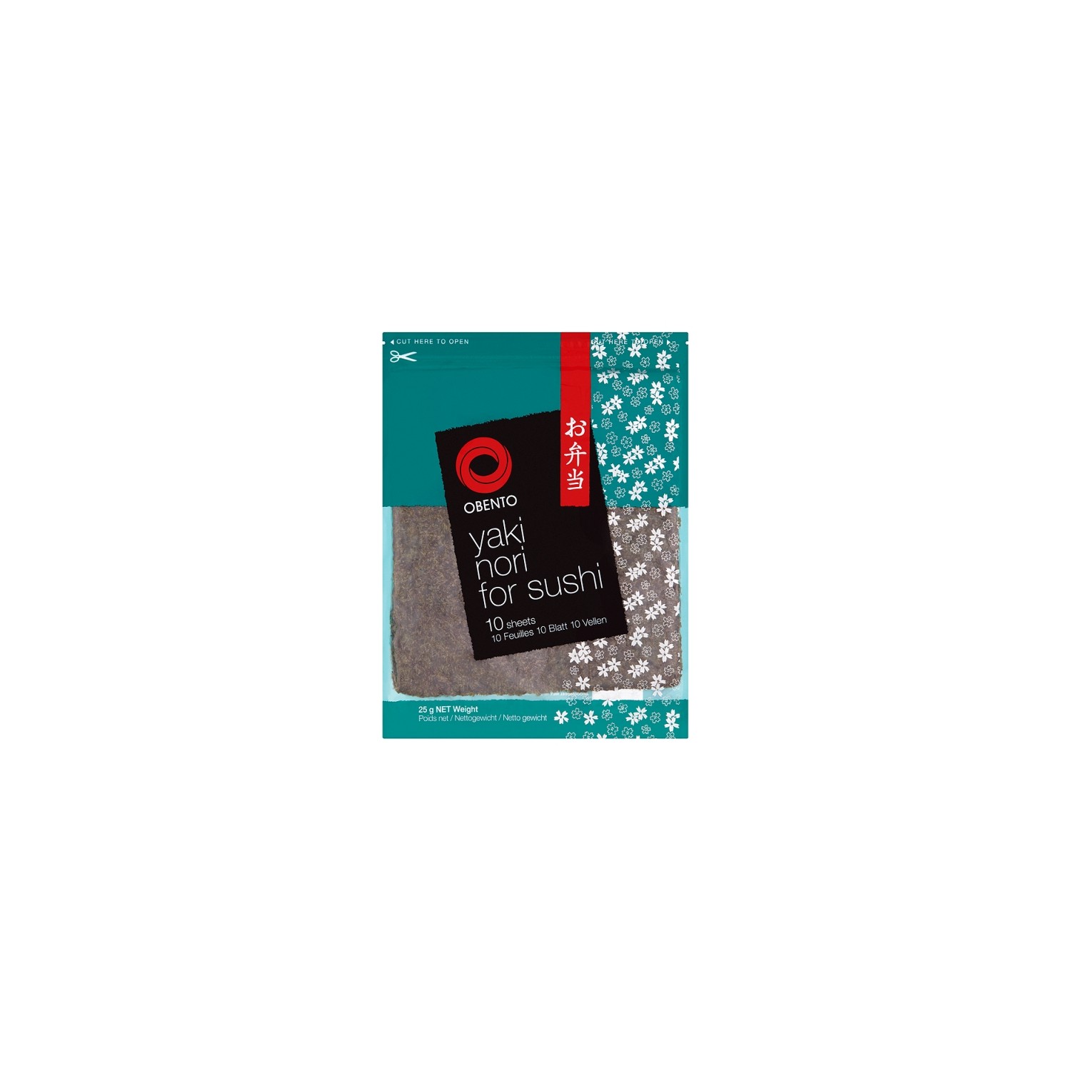 Obento Yaki Nori 25g x 10 Sheets x 10 Packs - Seaweed Sheets For Sushi Obento Yaki Nori 25g x 10 Sheets x 10 Packs - Seaweed Sheets For Sushi