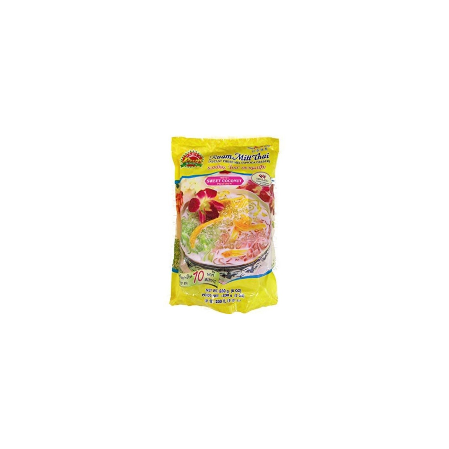 Madam Pum Ruam Mitt Thai with Coconut 230g Instant Three Mix Tapioca Dessert