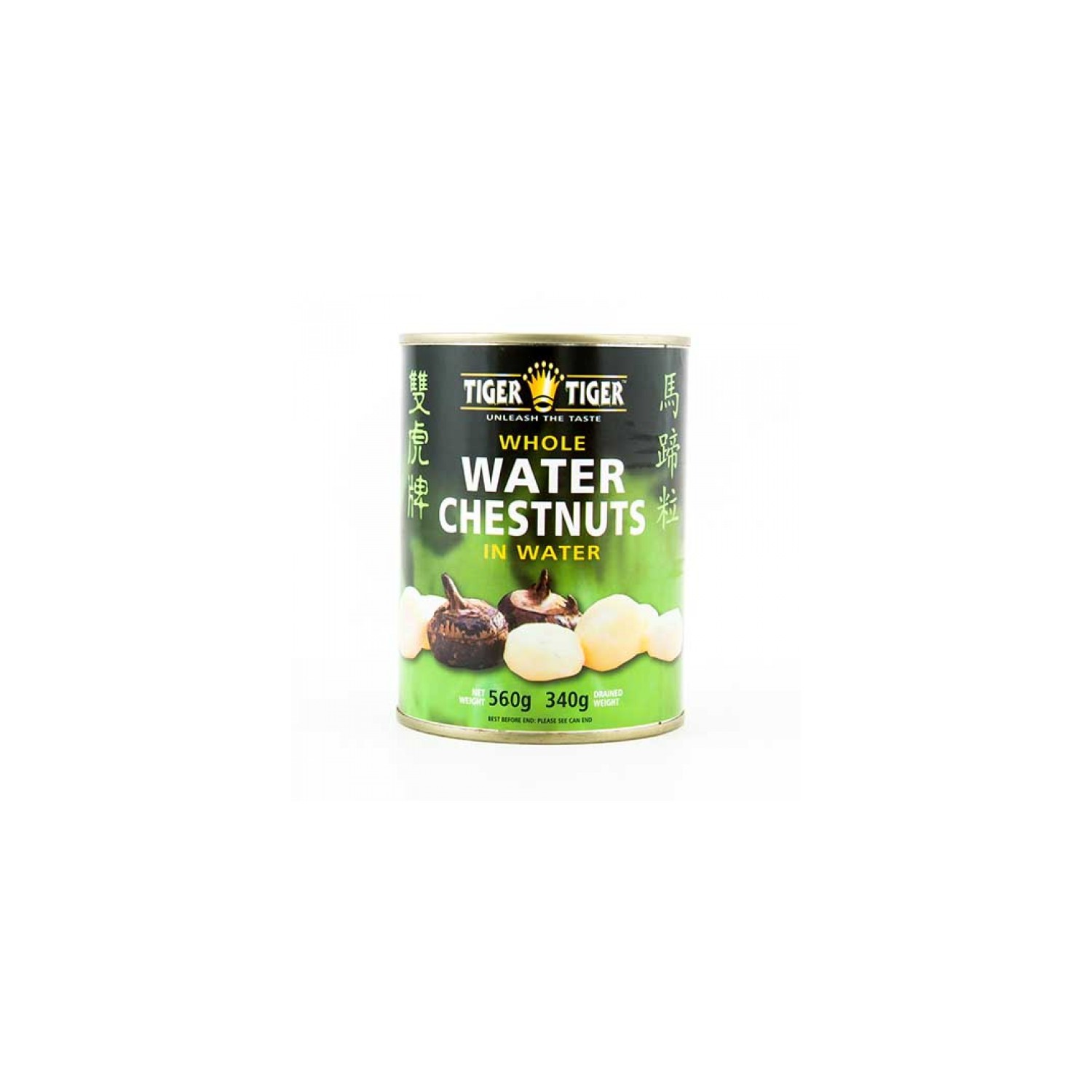 Tiger Tiger 227g Whole Water Chestnuts