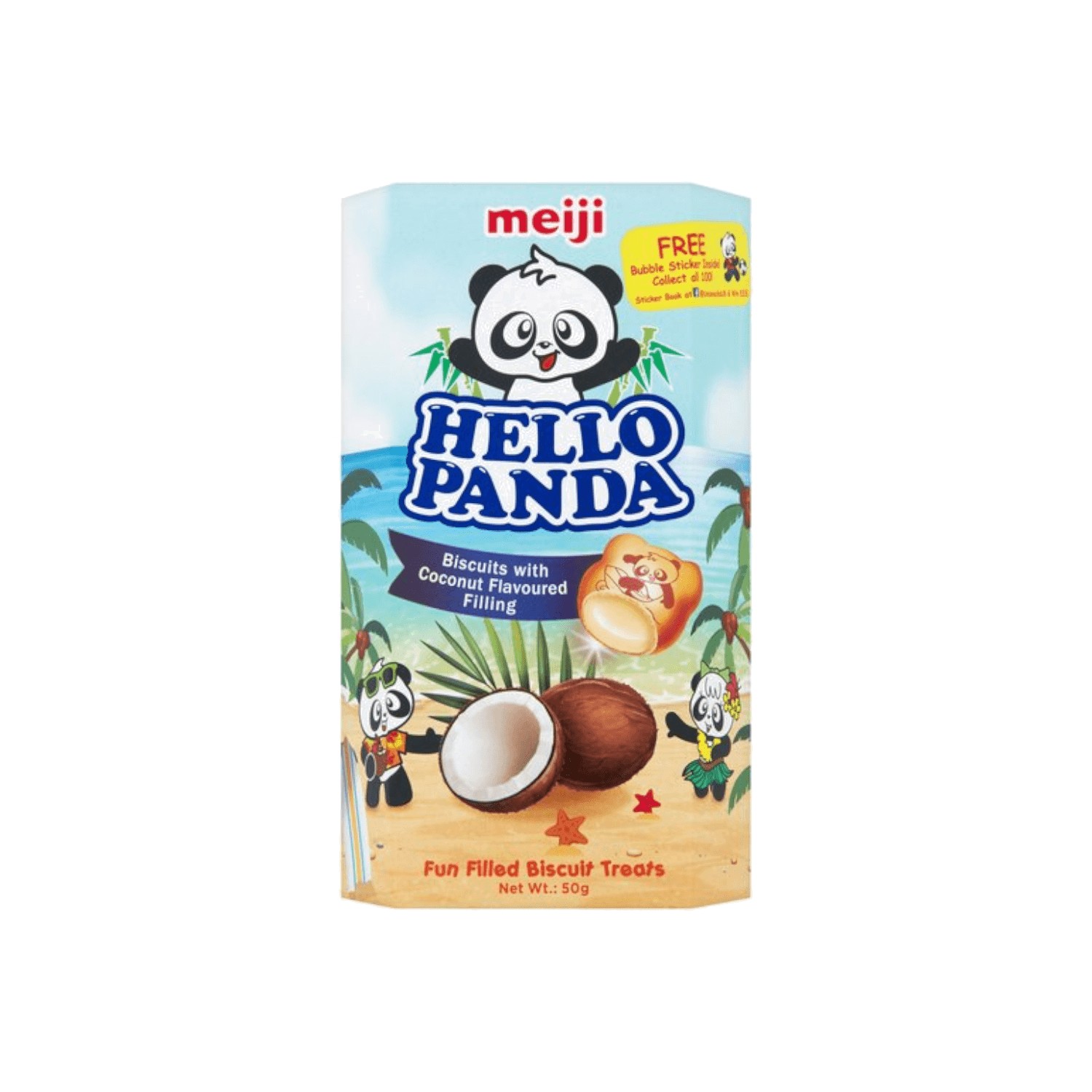 Meiji Hello Panda - Strawberry Flavour Japanese Snack Meiji Hello Panda - Strawberry Flavour Japanese Snack
