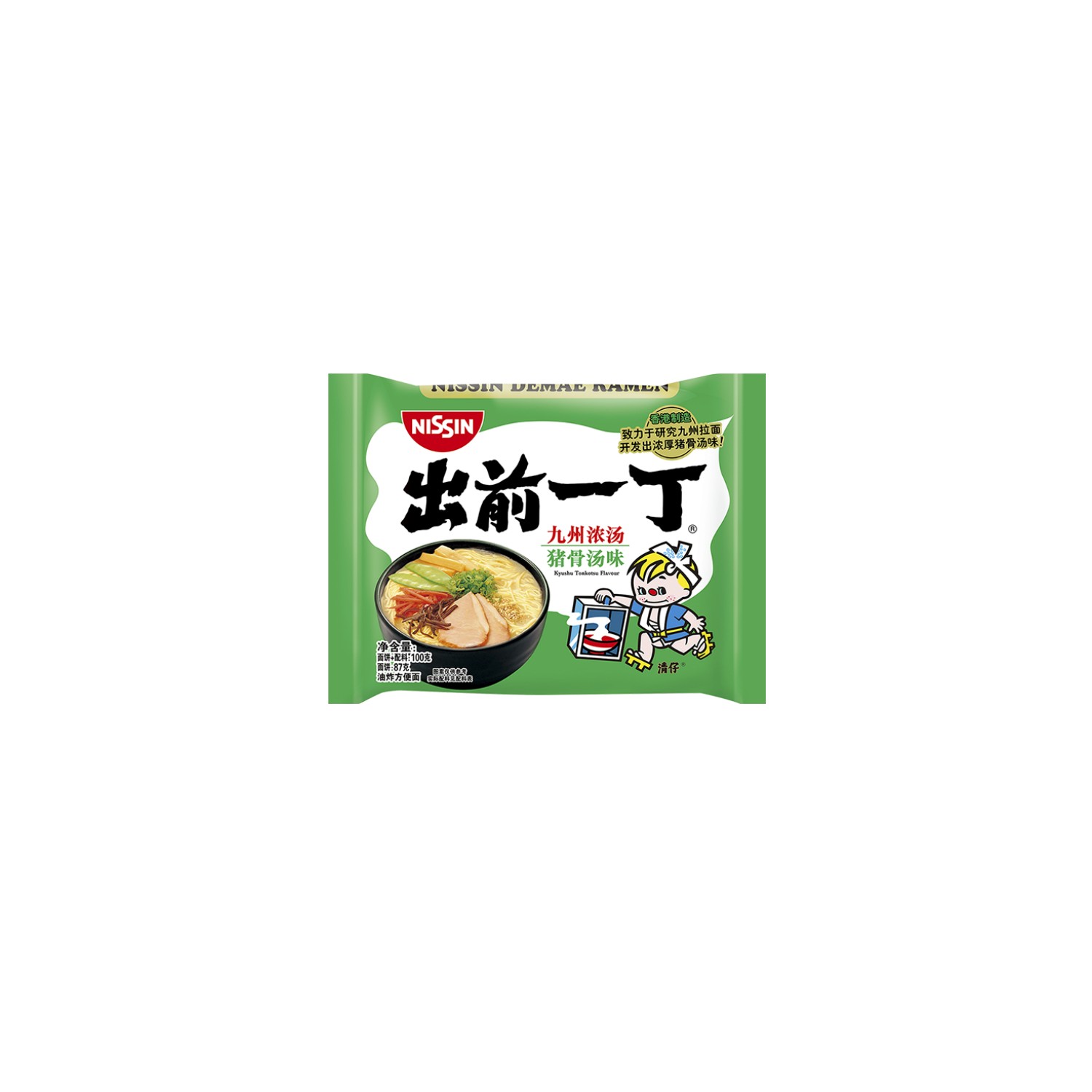 Nissin 100g (HK) Japanese Style Demae Ramen Noodles - Tonkotsu Flavour