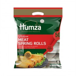 Humza Frozen Meat Rolls 50pc 1.5kg Spiced Mutton and Veg Spring Rolls