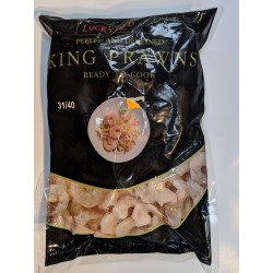 Lucky Red Peeled and Deveined 31/40 King Prawns IQF 900g without glaze