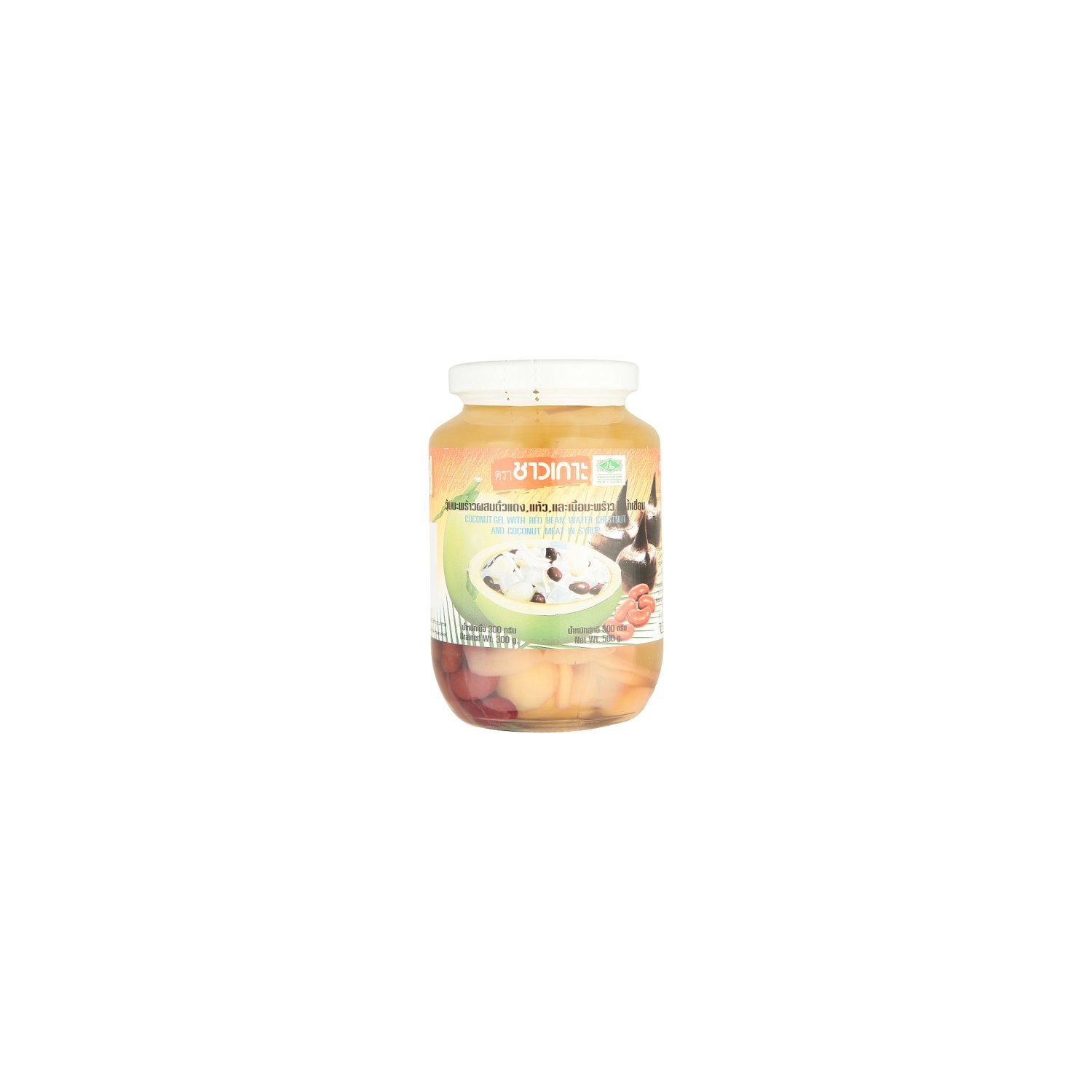 Chaokah 300g Coconut Gel with Red Bean Water Chestnut and Coconut Meat in Syrup Chaokah 300g Coconut Gel with Red Bean Water Chestnut and Coconut Meat in Syrup