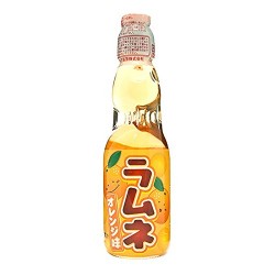 Hatakosen Ramune 200ml Orange Soda Flavour