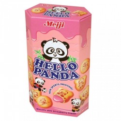 Meiji 10 Packs Hello Panda 50g Strawberry Biscuits