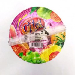 Cici Bubble Jelly Drink 218g Lychee Flavour with Nata De...