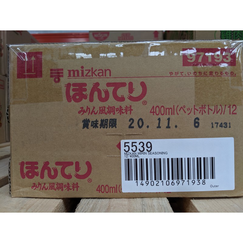 Mizkan Full Case of 12x400ml Mirin Seasoning Mizkan Full Case of 12x400ml Mirin Seasoning