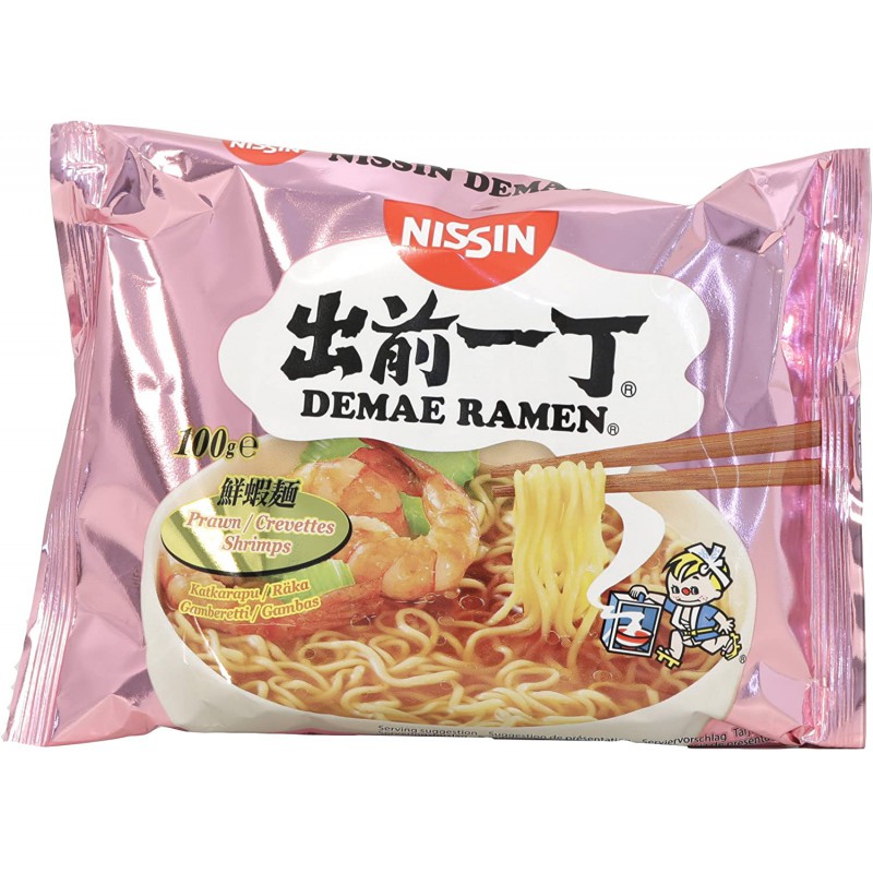 Nissin 100g Demae Ramen Noodles - Prawn/Shrimp Flavour