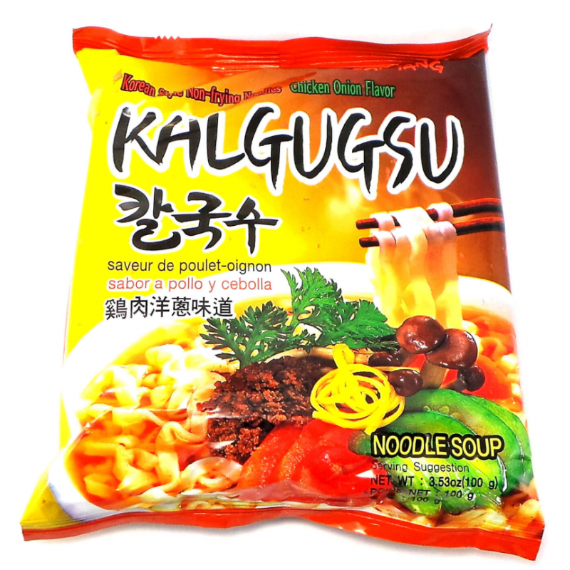 Samyang Kalgugsu Noodles Chicken & Onion Korean Style Knife Cut 칼국수 100g Kalguksu Instant Noodle