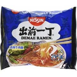 Nissin Noodles Spicy Beef Flavour 100g  (出前一丁 香辣牛肉面)...