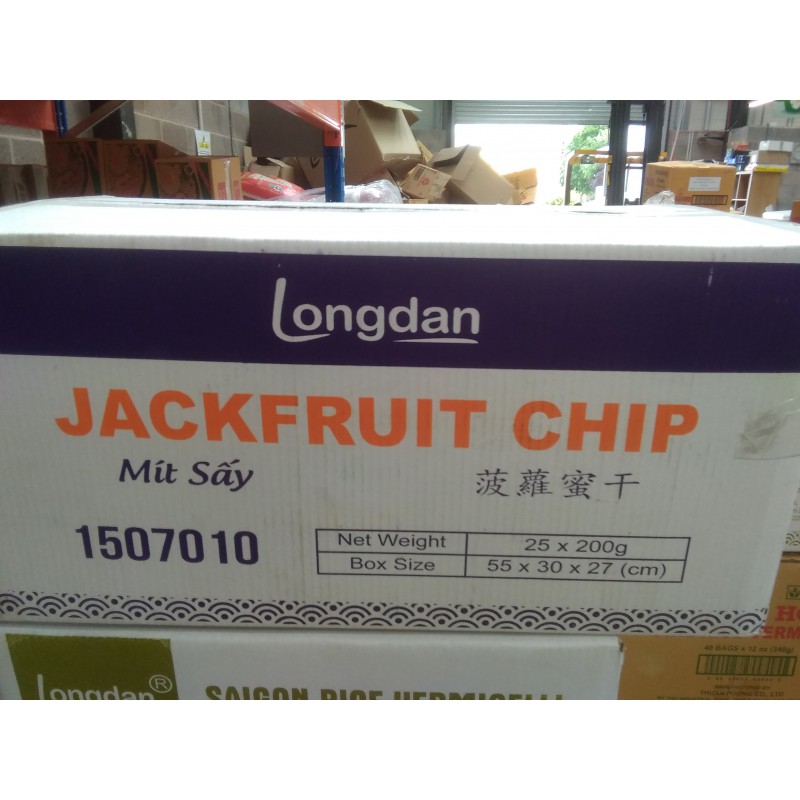 Longdan Jackfruit Chips Full Case of 25x200g Mit Say Jackfruit Chips Longdan Jackfruit Chips Full Case of 25x200g Mit Say Jackfruit Chips