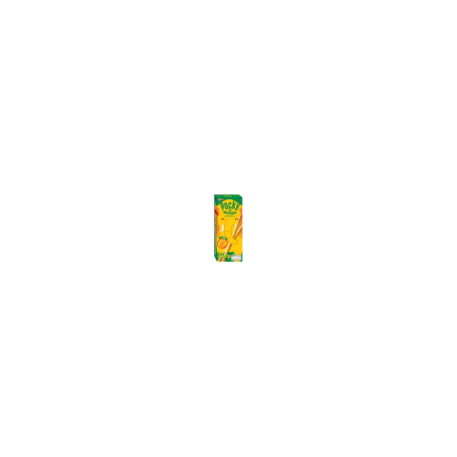 Pocky mango flavour biscuit stick coated with mango flavour Pocky mango flavour biscuit stick coated with mango flavour