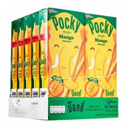 Pocky 10X25g mango flavour biscuit stick coated with...