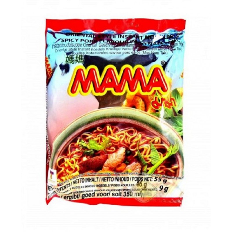 Buy Mama Instant Noodle, Spicy Pork (Moo Nam Tok) Flavor (3 pack)