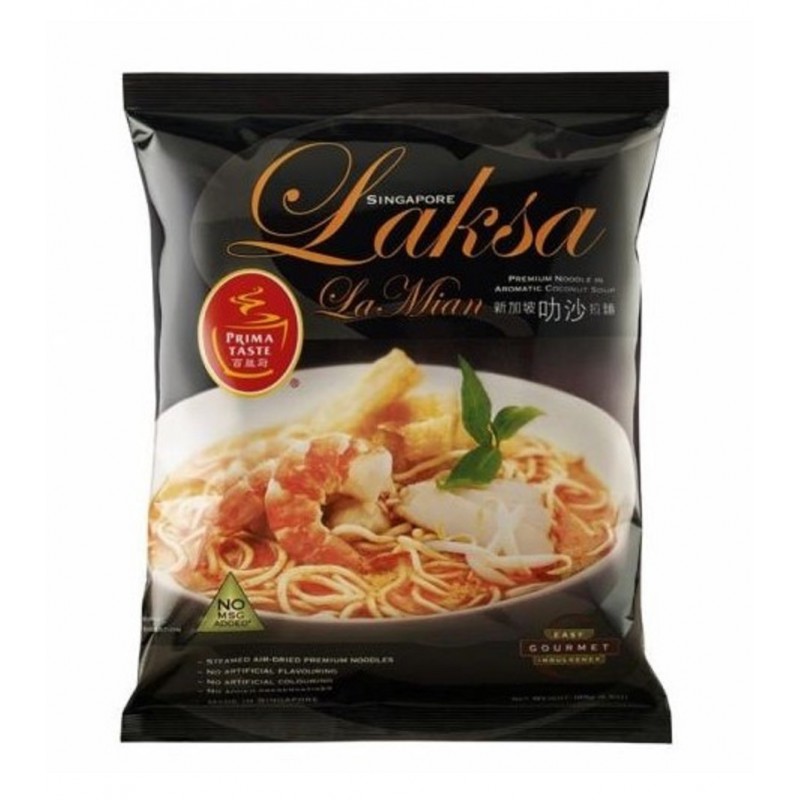 PRIMA TASTE SINGAPORE LAKSA 185G (新加坡叻沙拉面)LA MIAN NOODLE PRIMA TASTE SINGAPORE LAKSA 185G (新加坡叻沙拉面)LA MIAN NOODLE