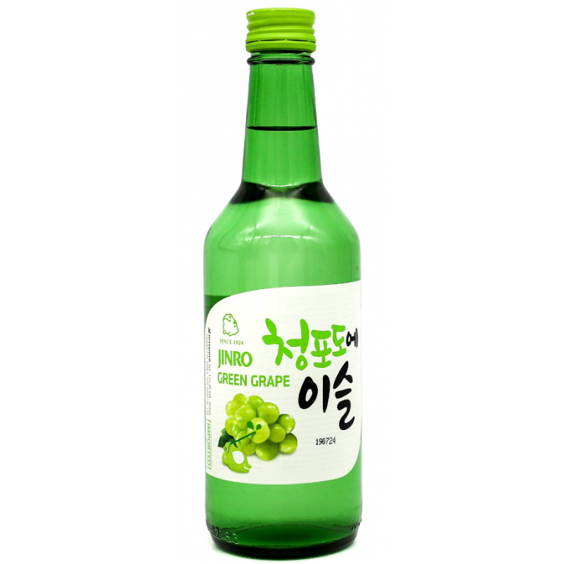 Jinro Grape Flavour Soju Alc 13% by vol 360ml Korean Fruit Soju