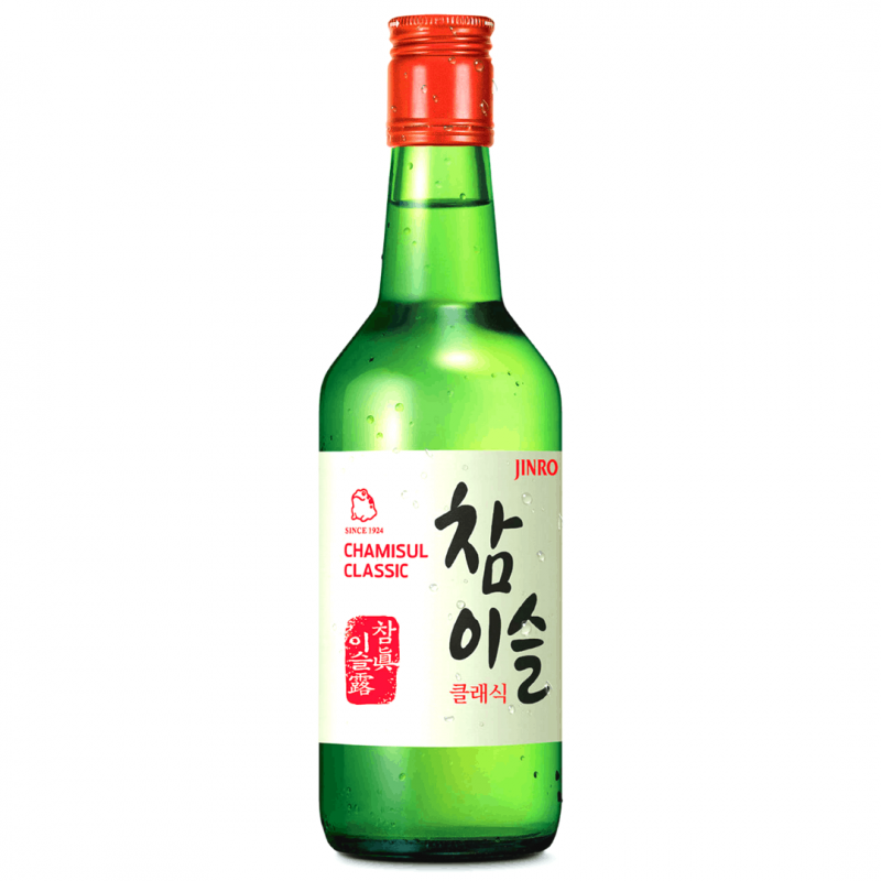 Jinro Classic Soju 350ml 20.1% abv Soju Origional Cham Yi Sul